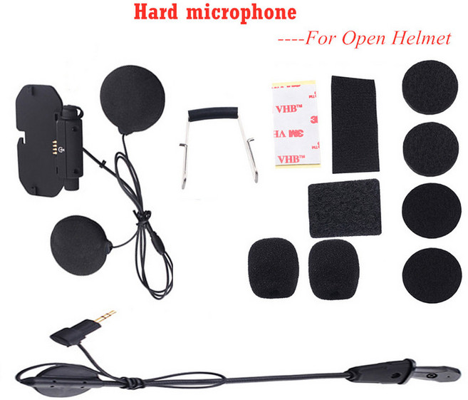 Vimoto V8 스피커 마이크 구성품 세트, For Open Helmet_One Size, For Open Helmet