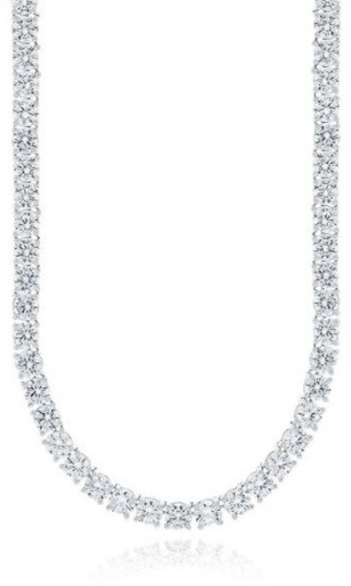 로이드 여성용 타임리스 베이직 테니스 목걸이 + 케이스 + 쇼핑백 세트