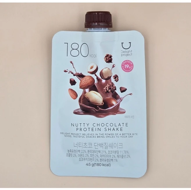 딜라이트 프로젝트 너티초코 단백질쉐이크, 1개 - 쿠팡