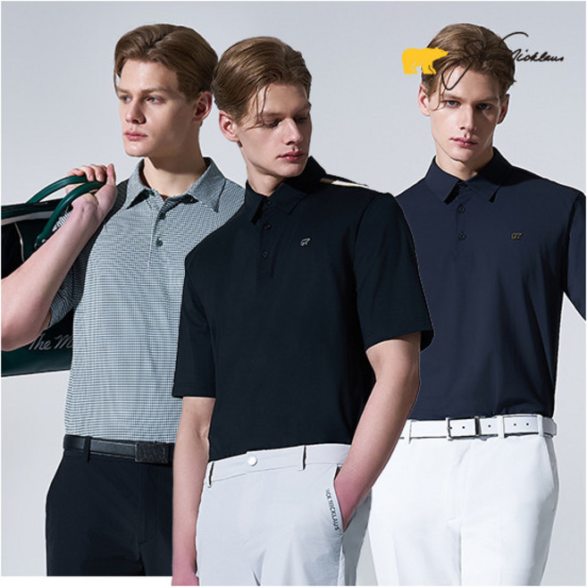 [잭니클라우스] ○ 26SS 남성 베이직 카라 티셔츠 3종