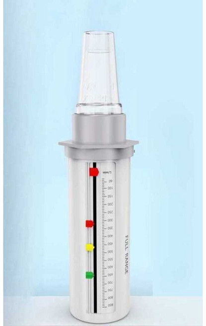 폐활량측정기 인스피로미터 호흡 운동 측정 재호흡기 폐기능 운동기구 심폐지구력 훈련, 피크플로우미터+가래 배출기