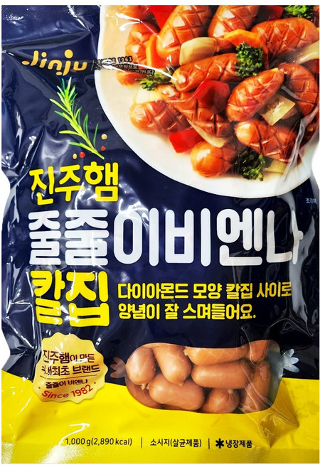 진주햄 줄줄이 칼집비엔나 소시지 1kg, 1개