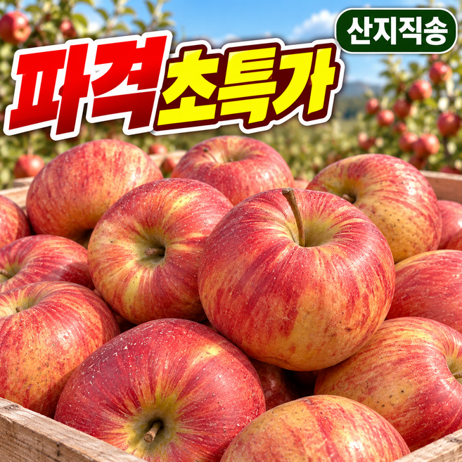 [하루딱100박스한정판매] 산지직송 못난이사과 홍로사과 쥬스용사과, 1박스, 2kg