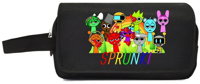스프런키 필통 문구 학용품 소품, 010 블랙