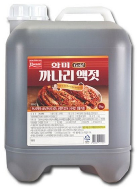화미 까나리액젓, 9kg, 1개