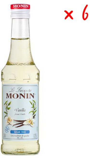 모닌 시럽 바닐라 라이트 무설탕, 6개, 250ml