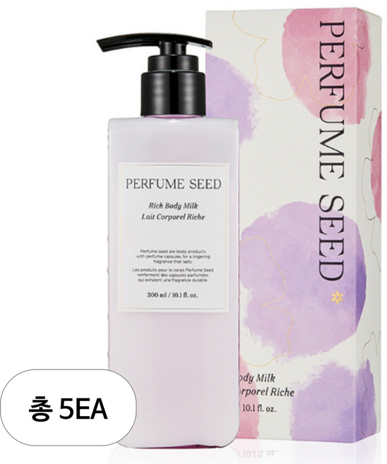 더페이스샵 퍼퓸씨드 리치 바디 밀크, 300ml, 5개