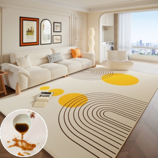 방수 카페트 거실 카페트 세탁가능 미끄럼방지 대형 거실 러그