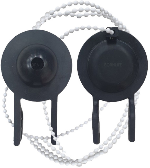 본라이프 양변기 덮개 PVC 마개 + 변기구슬줄, 검정