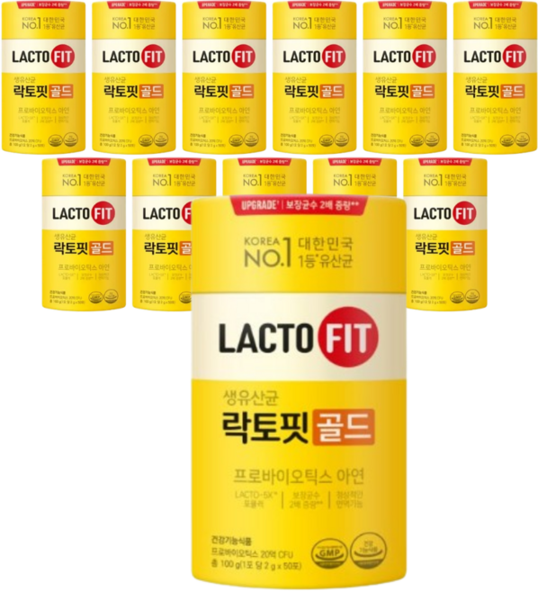 락토핏 생유산균 골드 프로바이오틱스 아연, 2g, 600개