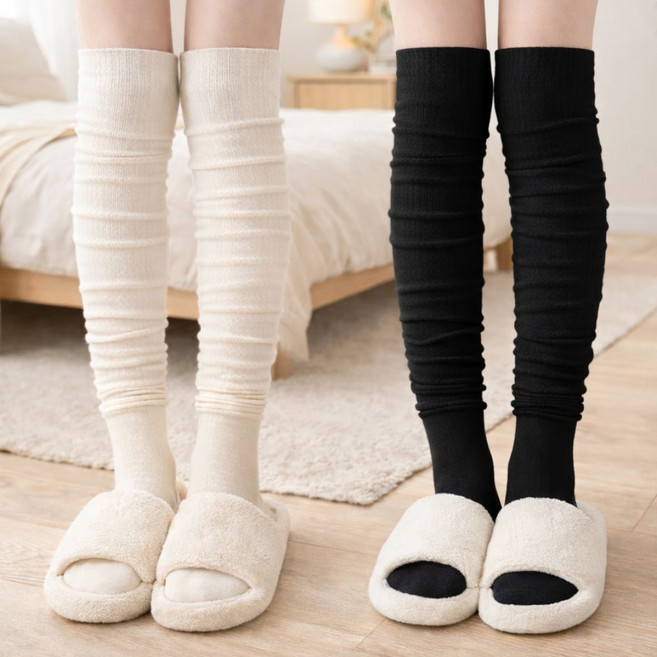 브오미 롱니삭스 오버 니하이 롱삭스 롱양말