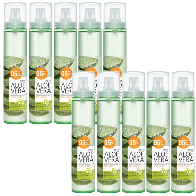 과일나라 알로에베라 모이스처 리얼 수딩젤미스트, 125ml, 10개
