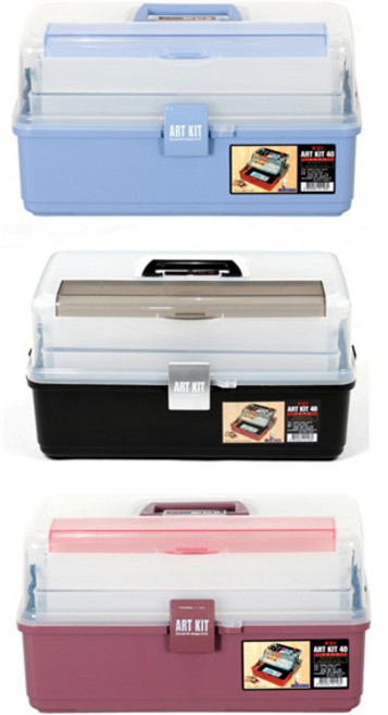 코리아프라스틱 아트키트40, 블랙, 3단