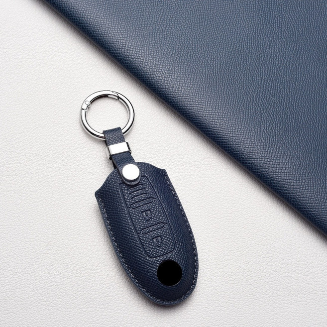 닛산/인피니티 키케이스 방스크래치 내마모성 주크/큐브/멕시마 등 전차종 + Q시리즈 (Q30 Q50 QX60 Q70) 호환, 닛산/인피니티 A3타입(3버튼), 다크 네이비