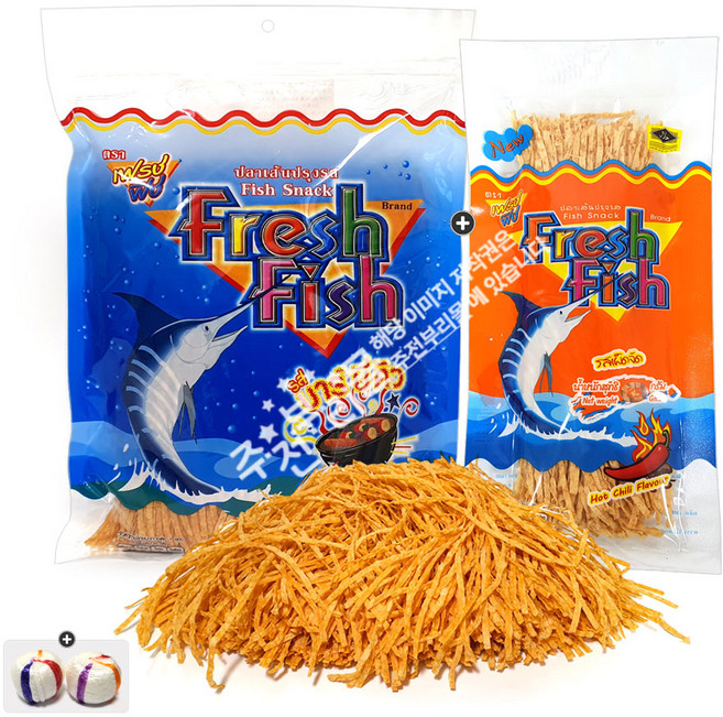 태국어포 피쉬스낵(500g) 1봉+피쉬스낵매콤한맛(85g) 1봉+자색옥춘사탕 20g 세트 번들1호, 1세트, 585g