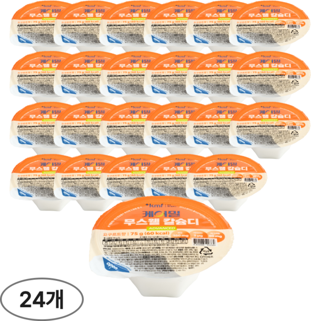 무스웰 칼슘디 요구르트맛 칼슘 영양 푸딩, 75g, 24개