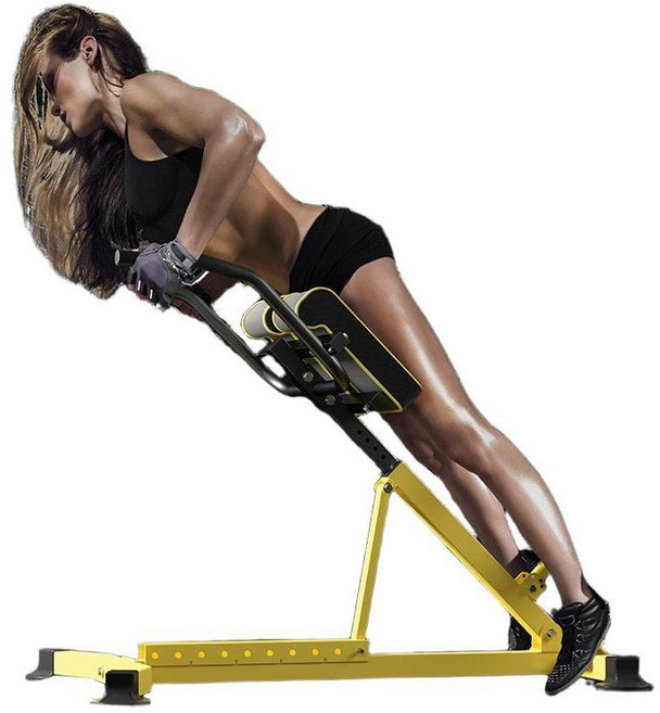 접이식 로만체어 푸쉬업 의자 복근 훈련장비 헬스기구 허리 기립근