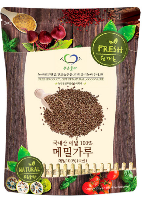푸른들판 국내산 생 메밀 가루 분말 100%, 500g, 1개, 없음