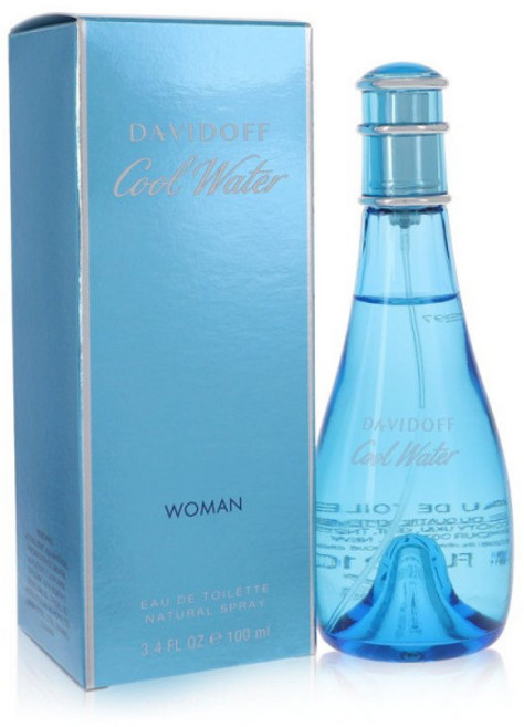 다비도프 COOL WATER Eau De Toilette Spray 100 ml for Women, oz, 100ml, 1개