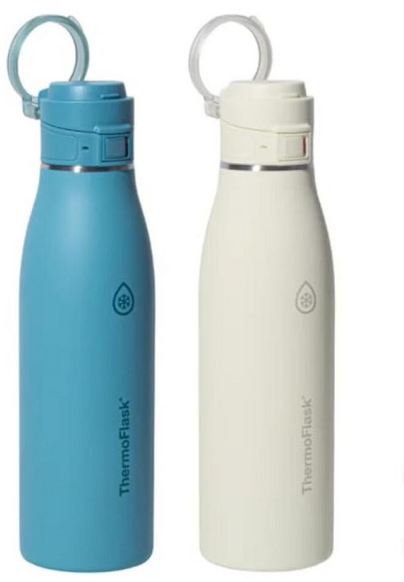ThermoFlask Double-Wall Vacuum Insulated Bottle 25oz/740ml BPA-Free 24hr Cold/12hr Hot Comfort