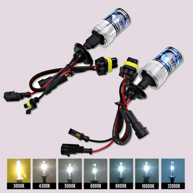 2Pcs 35W 크세논 전구 키트 H4 자동차 헤드 라이트 램프 HID Bi-Xenons, 02 55W, 05 12000 K, 07 H7