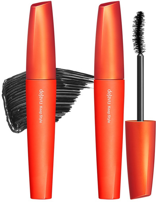 (공식) [1+1] 데자뷰 킵스타일 롱&컬 마스카라, 블랙, 2개