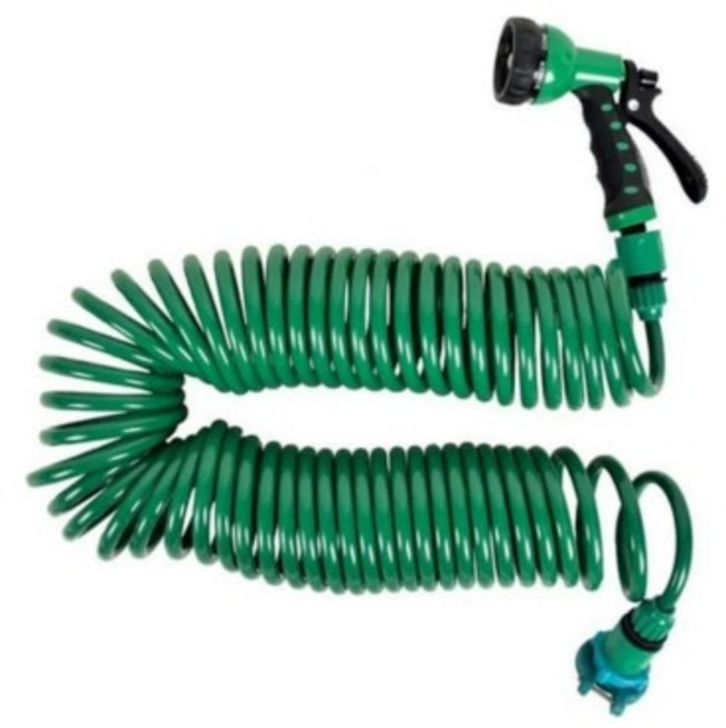 삼정 코일호스 15M 엉킴 꼬임 방지 원예 청소 세차 호스
