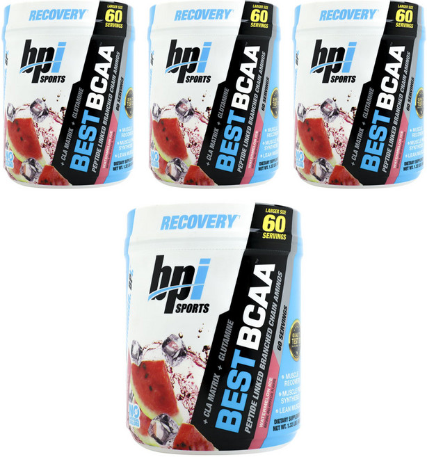 비피아이스포츠 베스트 BCAA 워터멜론 아이스, 4개, 600g