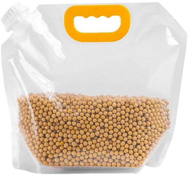 五穀雜糧密封袋 糧食密封袋 透明密封袋 手提密封袋 防潮保鮮 零食收納袋 大米儲物袋【CC0567】, 大 (L), 1個, 1個裝