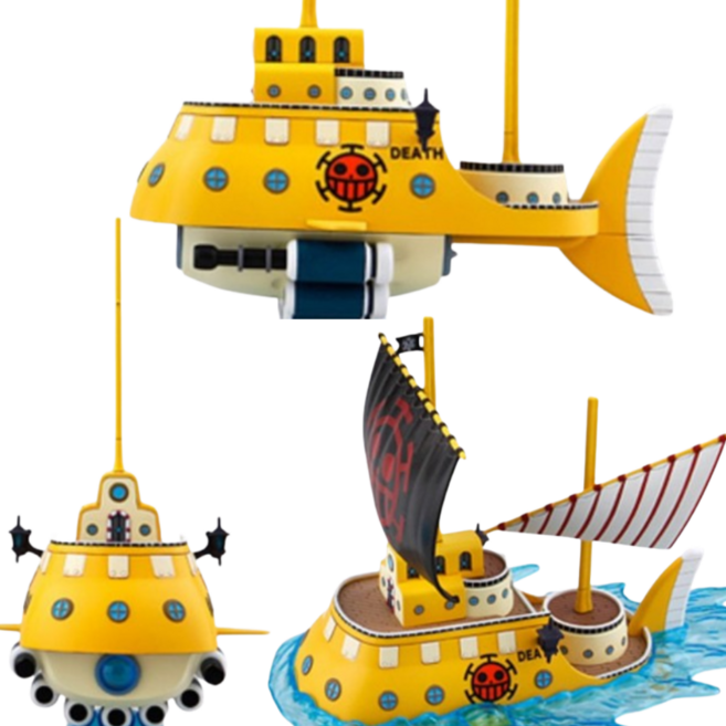 원피스 해적선 트라팔가 D. 워텔 로 하트해적단 폴라 탱 잠수함 프라홈정밀니퍼, 1개