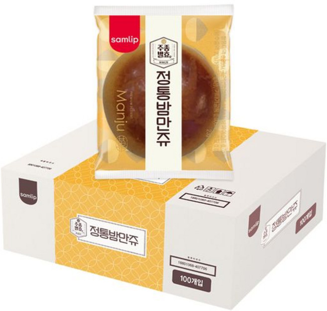 삼립 주종발효 정통밤만쥬, 100개, 23g