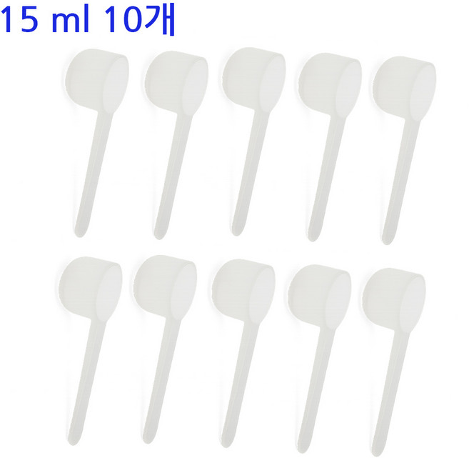 계량스푼 15ml 15g, 10개, 투명