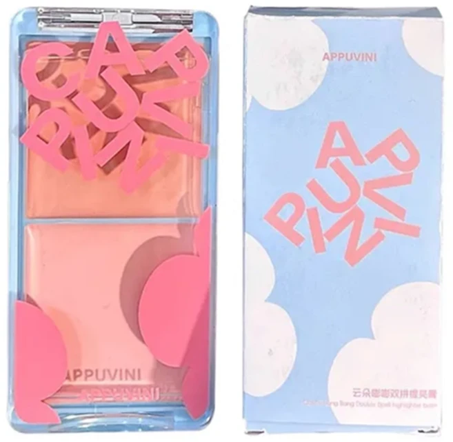 꺼진얼굴보정 하이라이트 핑크 하이라이트 커버 듀얼 하이라이트 팔레트 하이라이터 컨실러 듀얼 컬러 컨실러 리프팅 팔레트 하이라이터 하이라이트 다크서클 컨실러, 투톤, 3개 - 쿠팡