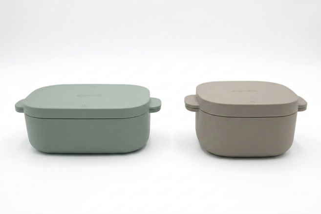 실리만 이지웨이 실리콘 찜기 2p 세트, 1개, 그린+그레이