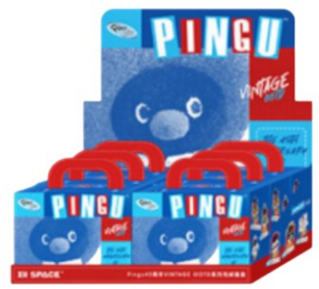 M.M小舖 Pingu 45周年限定 VINTAGE OOTD系列毛絨盲盒 復古換裝, 1個, 一中盒(請下標6次) Y4B04