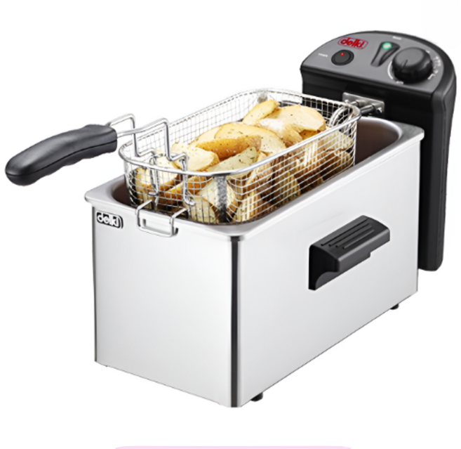델키 전기 튀김기 6L, DK-201 (이중안전장치/304스텐)