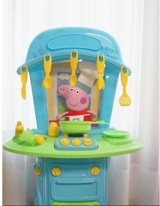 (무배)페파피그 주방놀이 대형 유아선물 어린이날선물 소꿉놀이 주방 보글보글 사운드, 1개