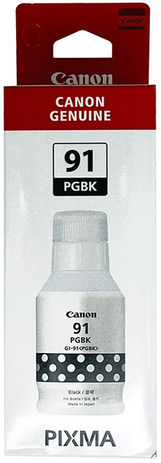 캐논 GI-91 잉크 G2960 G3960 G1920 G2923 G3923 G3920, 1개, 검정