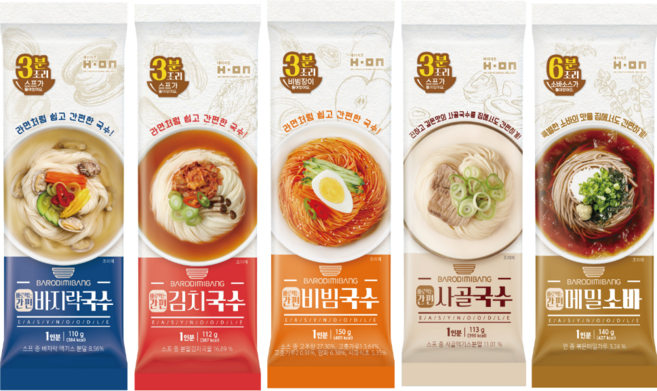 바로디미방 바로먹는 간편국수 5가지맛, 비빔국수, 1개