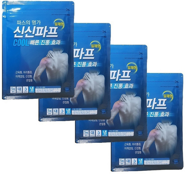 신신제약 신신파프 COOL 파스, 5개입, 4개