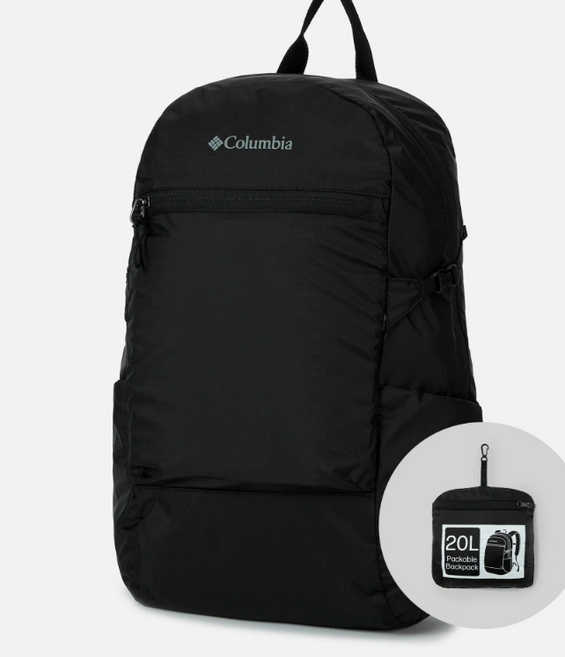 컬럼비아 공용 본레 포레스트 20L 초경량 패커블 백팩 C65YU0369010 블랙색상, 블랙(010), 블랙