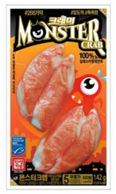 한성기업 크래미 몬스터크랩, 142g, 4개