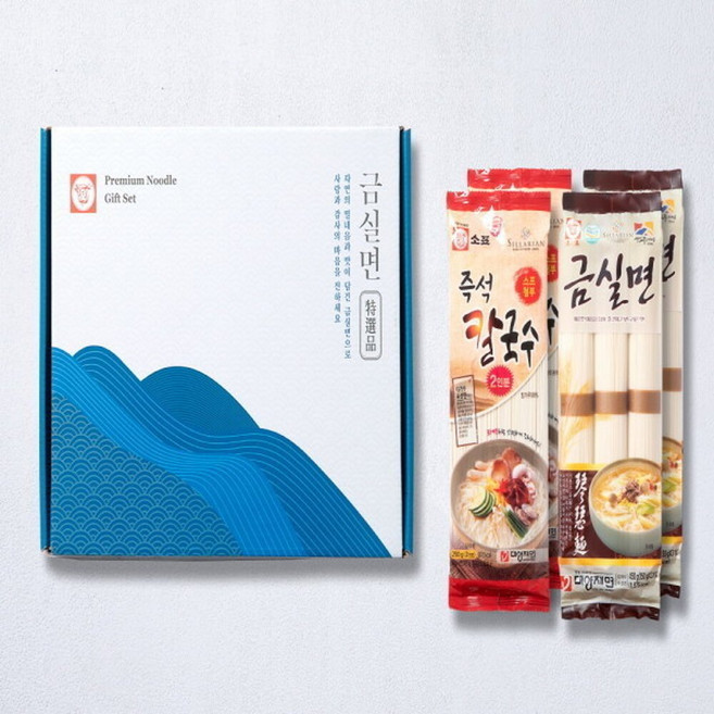 소표국수 선물세트 2+2(금실면2개즉석칼국수2개), 4세트