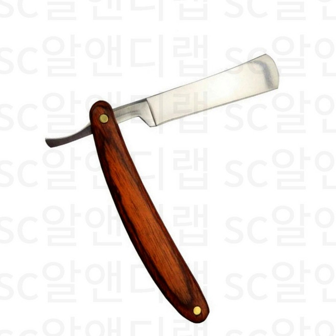 바버샵 이발소 엔틱 면도기 클래식 일자 외날 면도칼 이발사 수동면도기