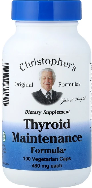 Christopher's Original Formulas Thyroid Maintenance Formula 100 Vegetarian Caps, Christopher's Original Formula, 1개, 100정 - 쿠팡