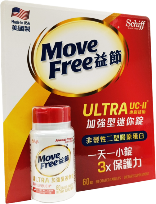 Schiff Move Free 益節加強型迷你錠, 1個, 60顆