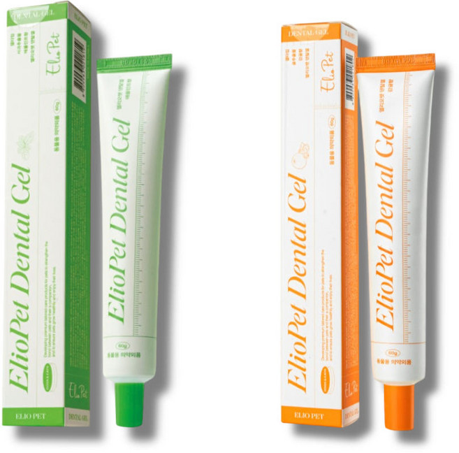 엘리오펫 반려동물 강아지 치약 애플민트향 1개+감귤향 1개 1세트