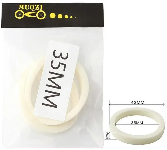 자전거 프론트 포크 스폰지 링 오일 폼 흡수 씰, 색상: 3. 35mm, 1개