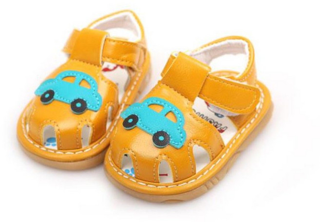 디오카사 베베자동차 삑삑이 샌들 아기샌들 걸음마샌들 여름삑삑이