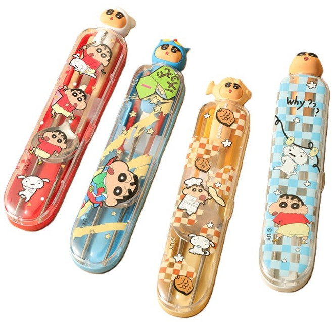 짱구는못말려 피규어 수저세트, 액션가면